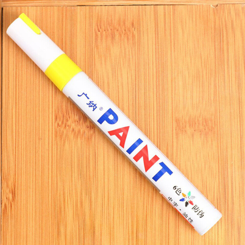 Waterproof Paint Pen Marker 12 Colours For Car Tyre Tire Metal Permanent Pen