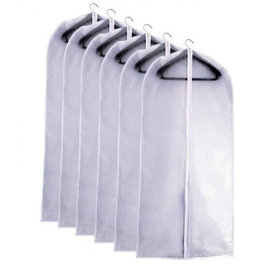 Garment Bag Travel for Suit Dress Storage Clear Cover Full Zipper Coat Carrier