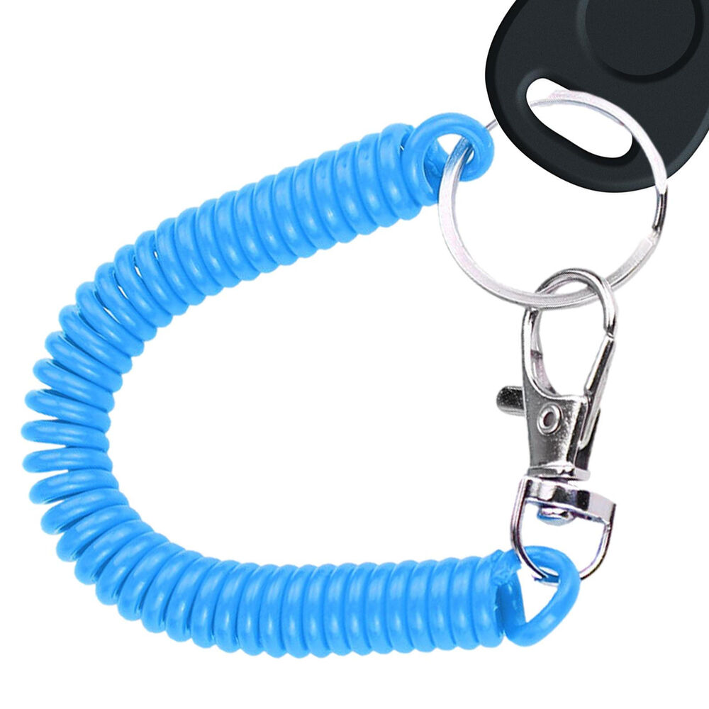 Retractable Coiled Fishing Lanyard Safety Rope Tether Grippers Rods Camping Tool