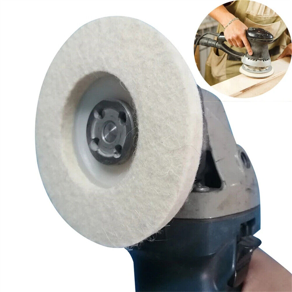 10pcs Wool Polishing Wheel Buffing Pads 100mm Angle Grinder Felt Polishing Disc