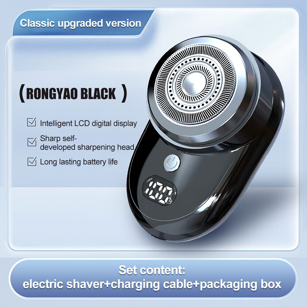 Portable USB Rechargeable Mini-Shave Electric Shaver Pocket Size Razor For Men