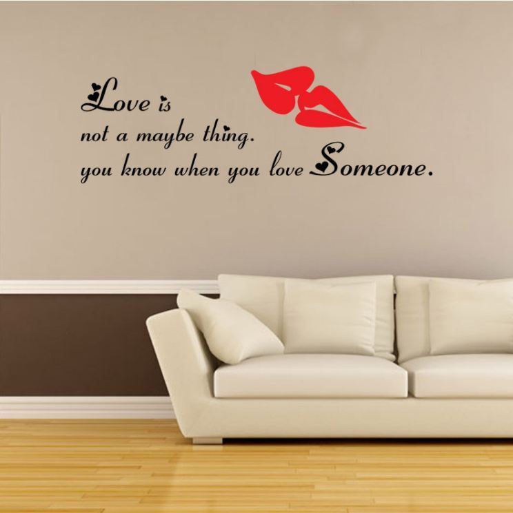 Wall Stickers Removable Love Someone Home Living Room Bedroom Decal Picture Art