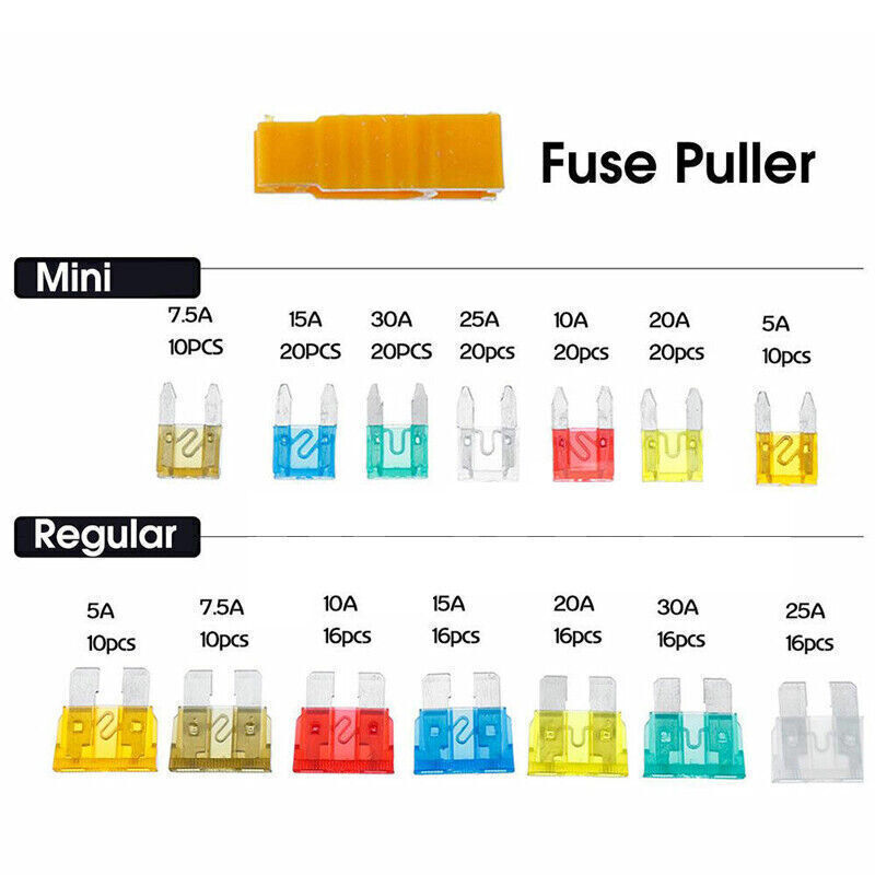 300PCS Car Blade Fuses Assortment Assorted Kit Blade Set Auto Truck Automotive