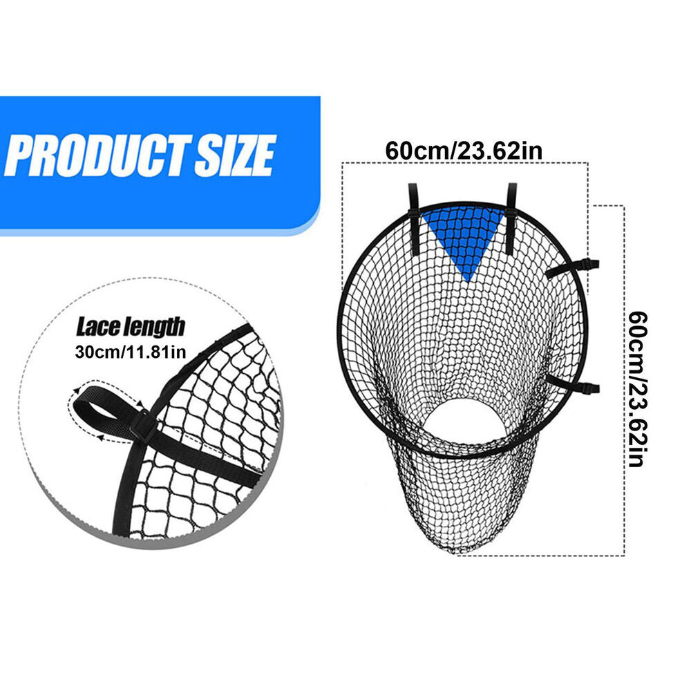 Football Net Outdoor Garden Football Goal Net Trainer Rebounder Set Soccer Ball