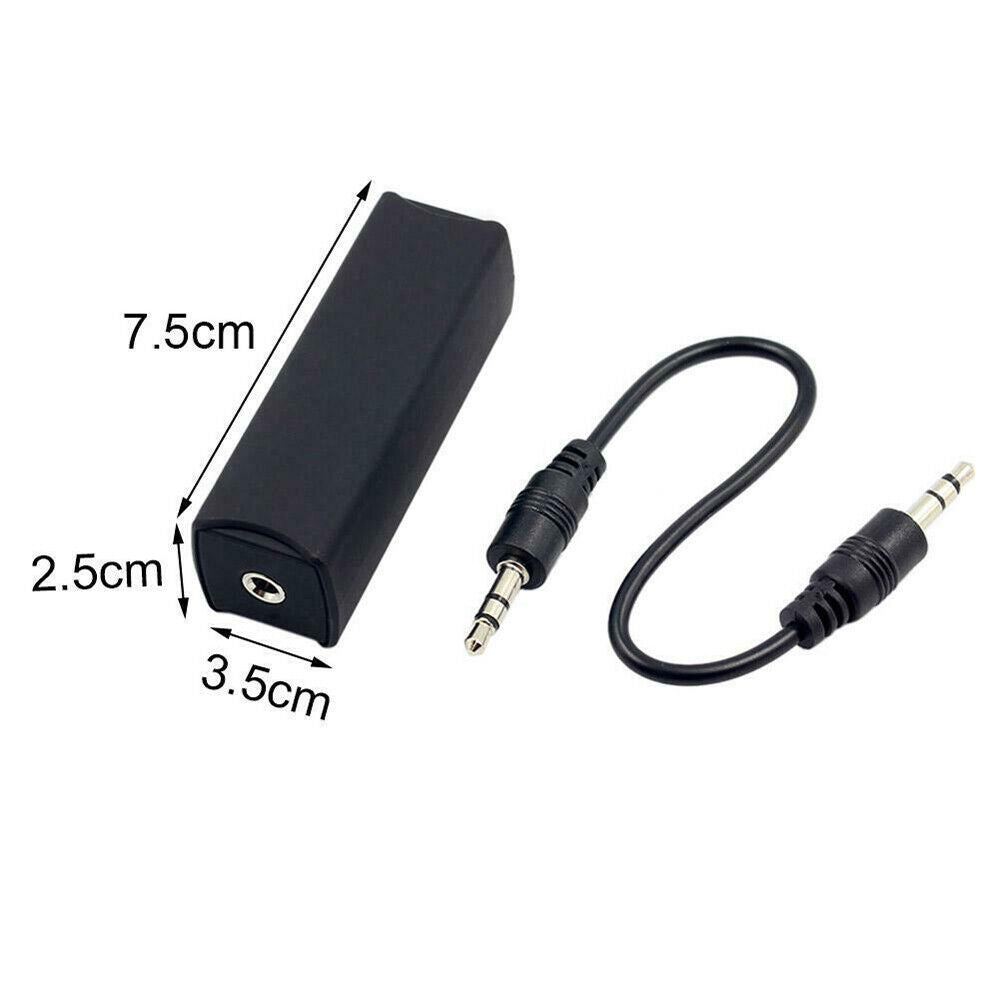 3.5mm Audio Ground Loop Isolator Cable Noise FilterKiller Car Accessory