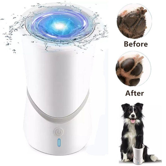 Automatic Dog Paws Cleaner Pet Foot Washer Cup Medium-sized Dogs Soft Bristles