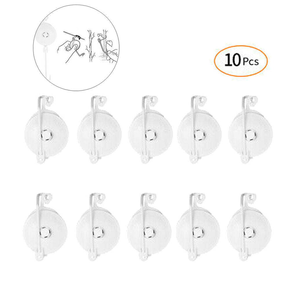 10Pcs Retractable Plant Yoyo Hanger for Grow Tent w/ Stopper Stem Branch Support