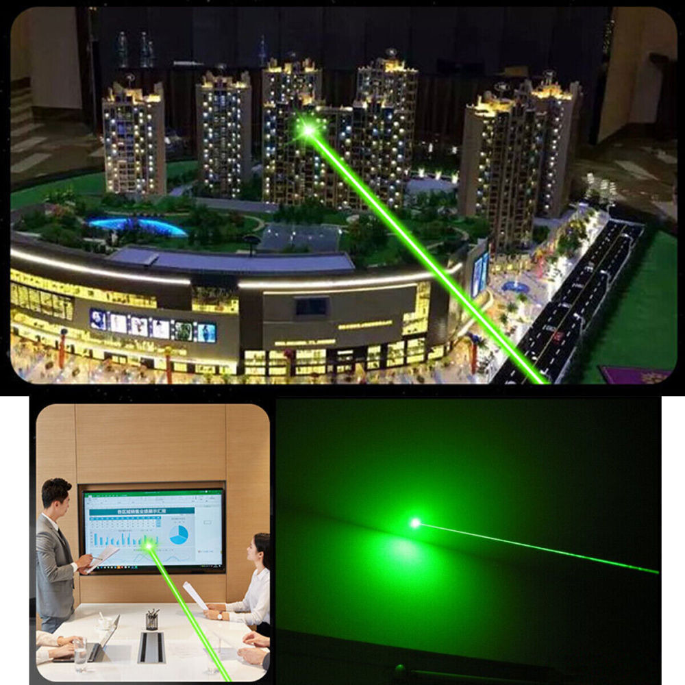 5000m Red Green Laser Pointer Pen Light USB Rechargeable Visible Lazer Torch Pen