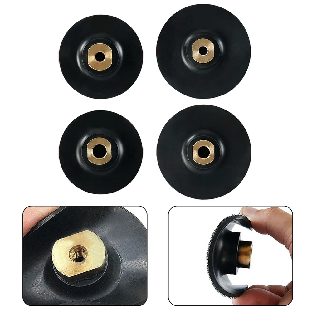 Rubber Backing Pad Polishing Grinding Disc Holder for Angle Grinder M104348