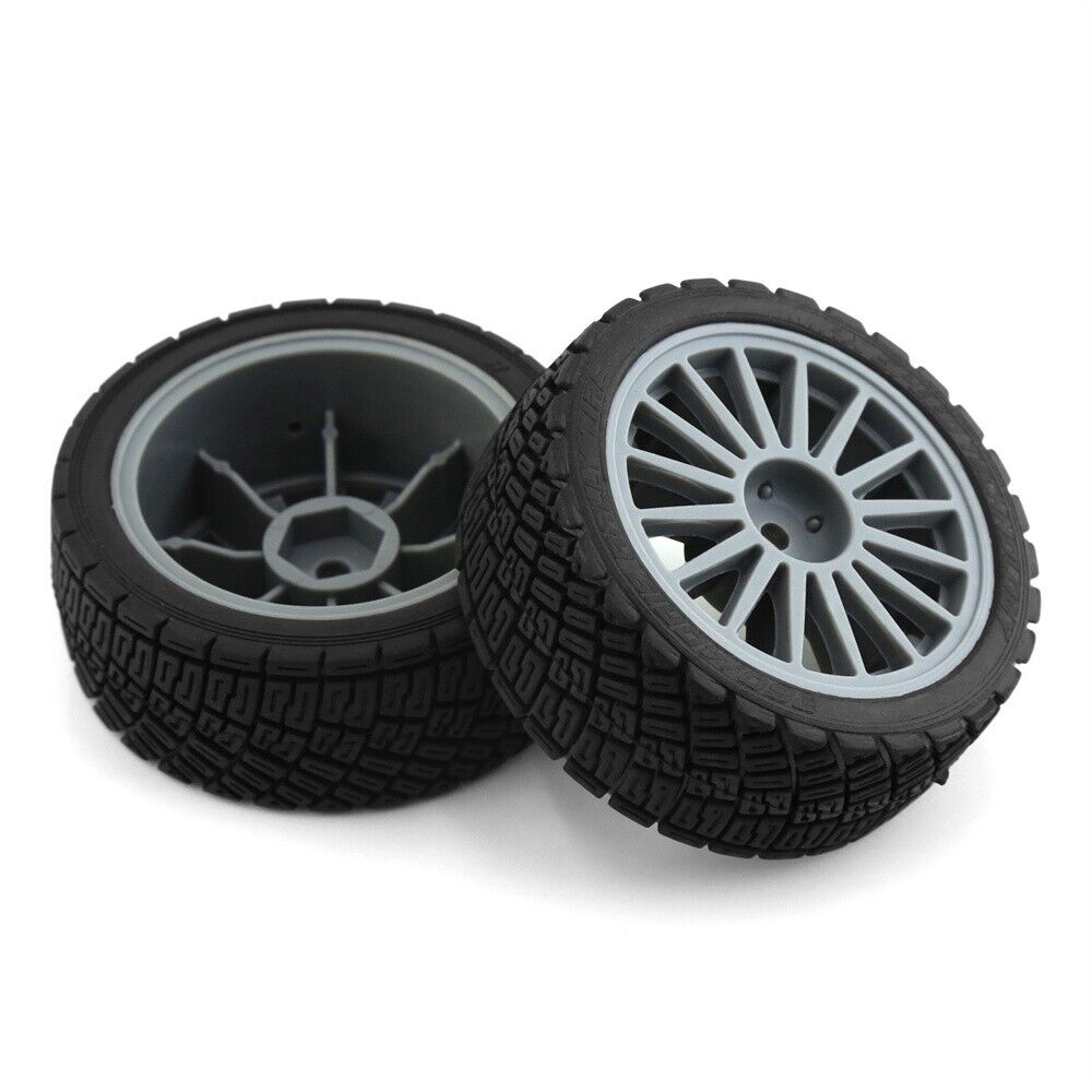 For HPI KYOSHO Tamiya 1:10 WRC TT02 XV01 RC Car 4PCS Tyre Drift Wheel Hub Tires