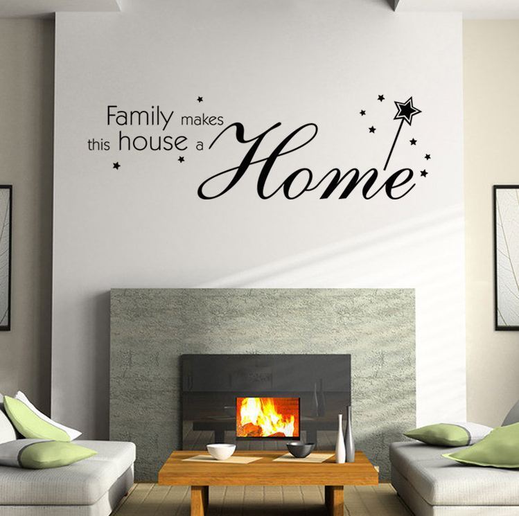 Wall Stickers Removable Family Makes House Home Room Decal Picture Art Decor