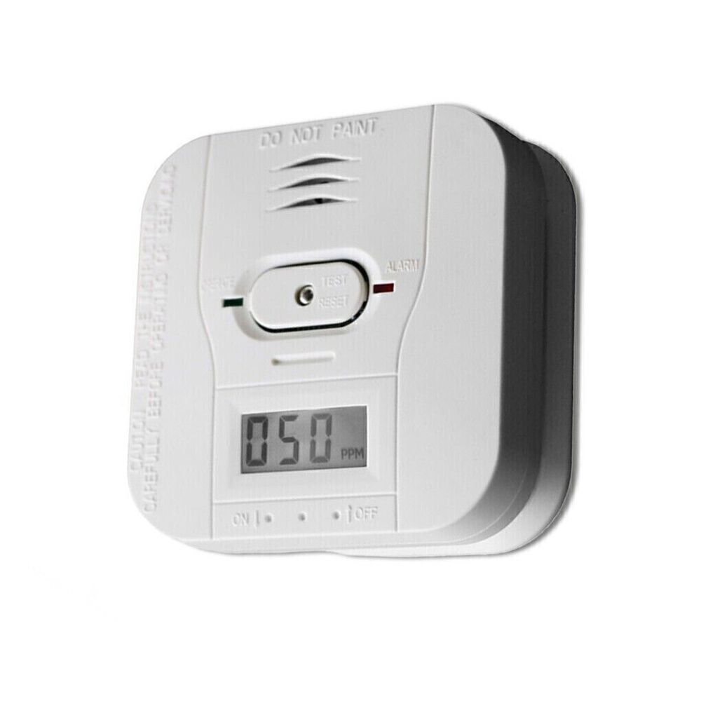 3-in-1 Detector LCD Display Smoke Detector & Carbon Monoxide Alarm Battery .