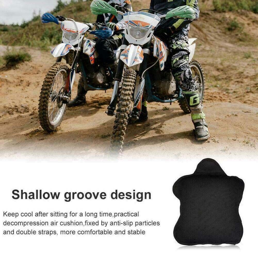 Universal Motorcycle Comfort Gel Seat Cushion Air Motorbike Pillow Pad Cover