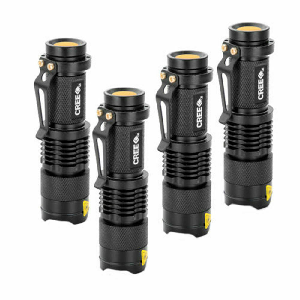 Mini 5x Q5 LED Flashlight Torch Adjustable Focus Zoom Light Lamp 1200LM