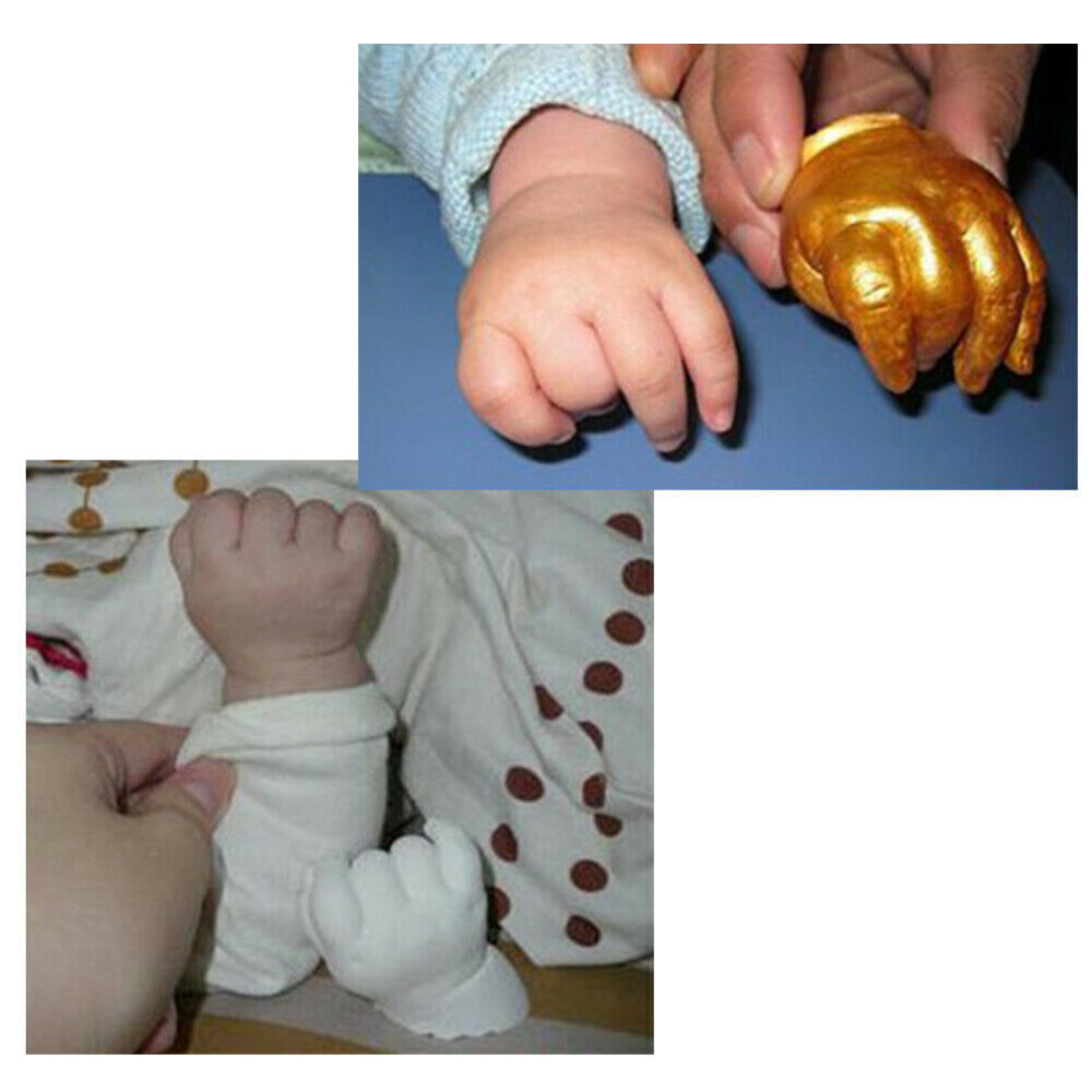 Hand Foot Casting Kit Baby Growth Memorial Handprints Footprints Model Powder