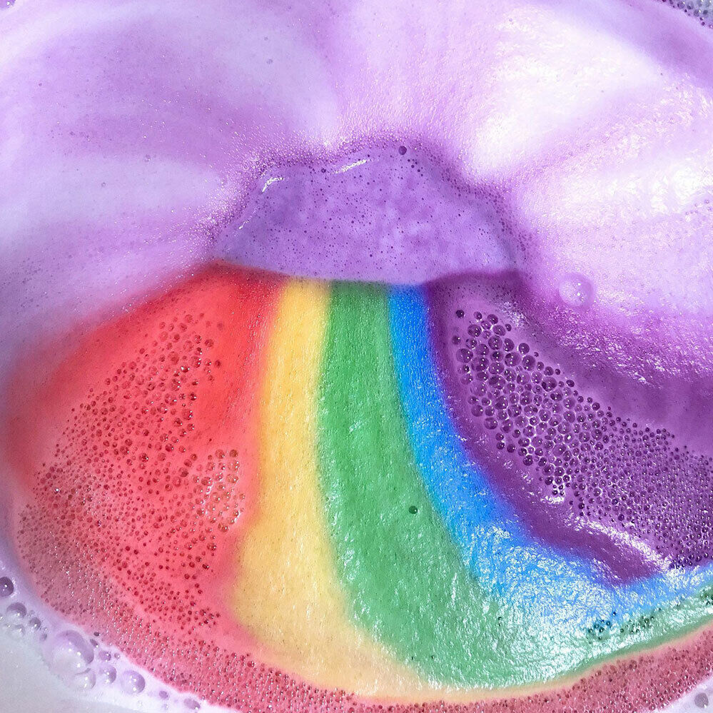 Natural Cloud Rainbow Bath Salt Ball Essential Oil Effervescent Bubble Bomb