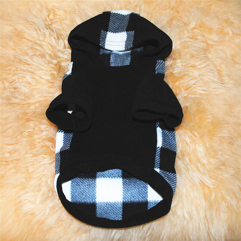 XS-XL Winter Warm Hoodie Small Dog Clothes Puppy Coat Jacket Pet Cat Sweater