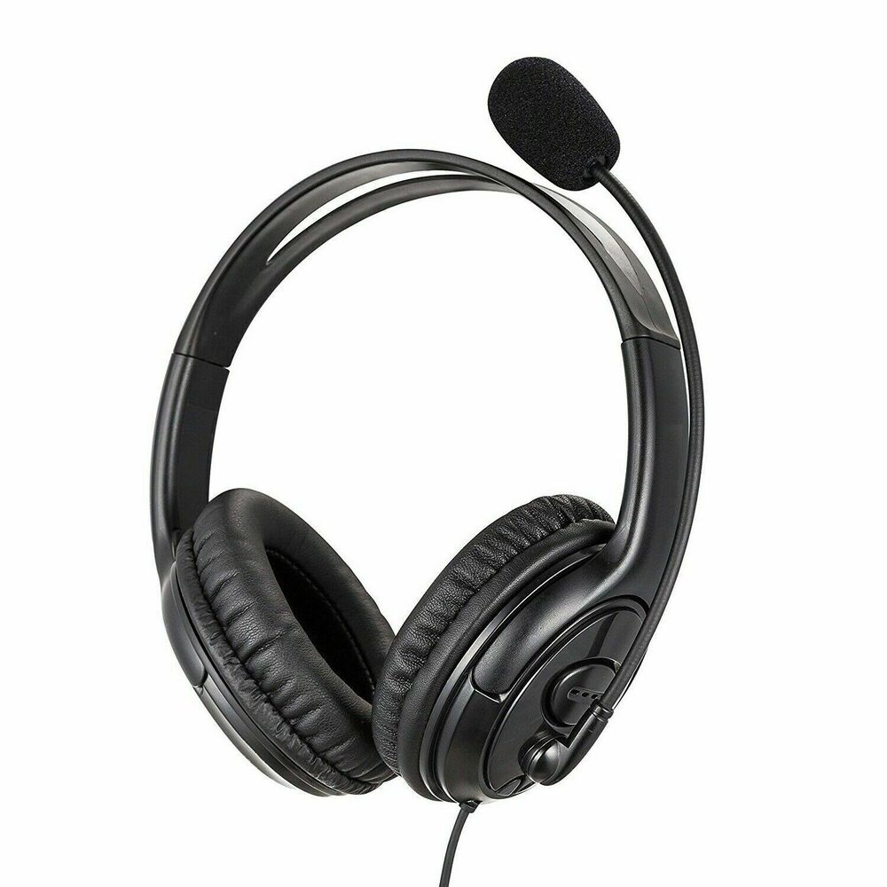 USB Wired Headphone Headset Noise Cancelling With Mic For Computer PC Laptop