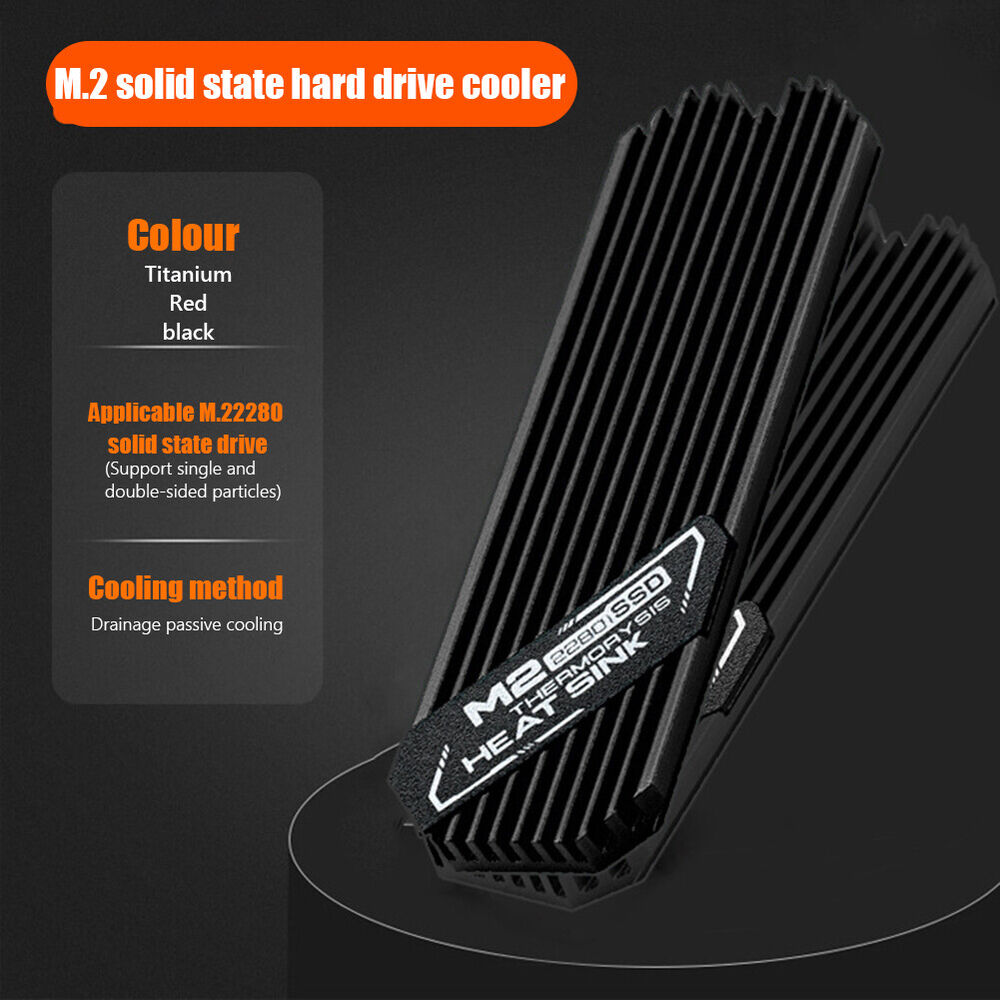 Ultra-thin M.2 Solid State Hard Disk Heatsink Aluminum Alloy Cooler Cooling