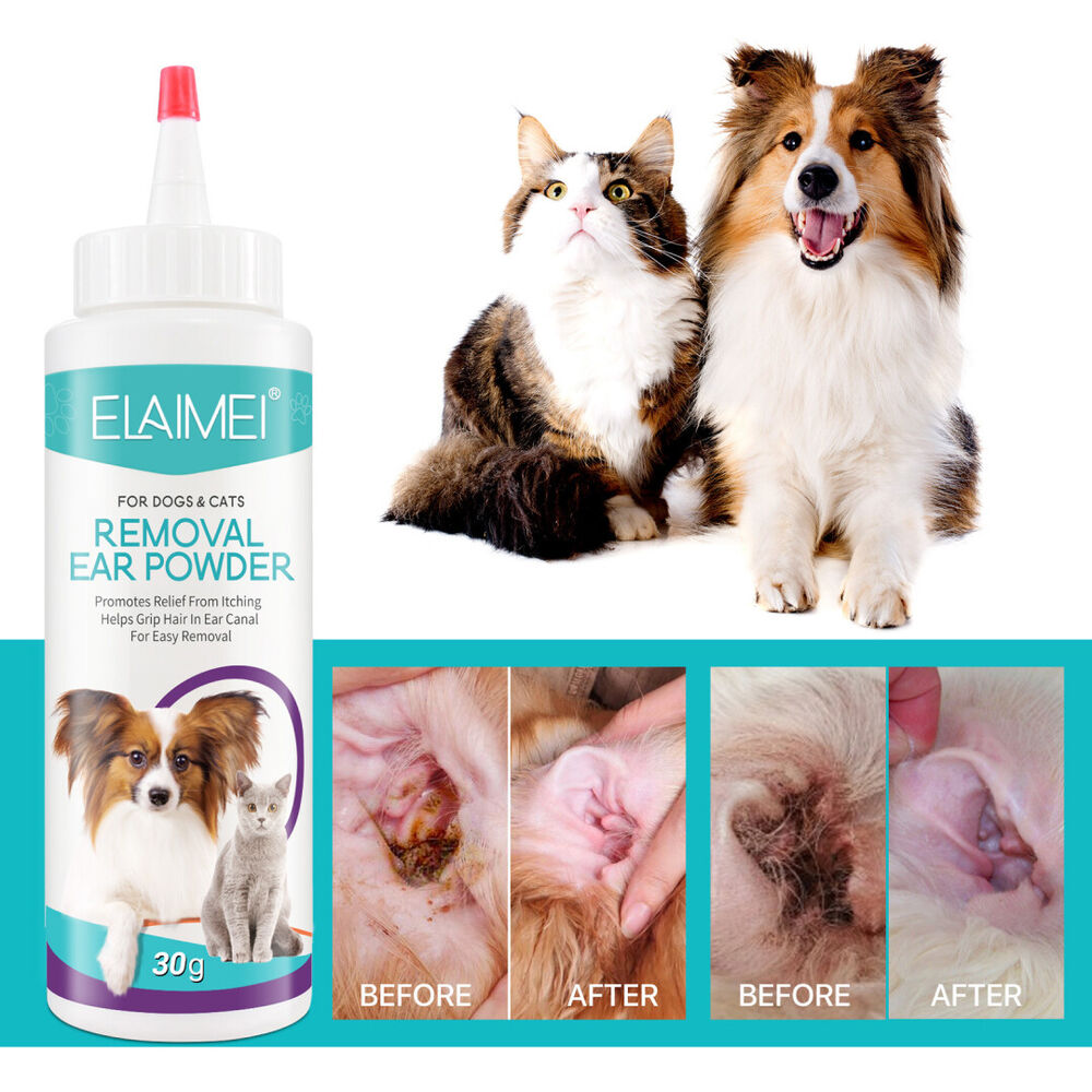 Pet Ear Fresh Ear Cleaner Powder for Dogs Cats Grooming Smell Remover Ears Care