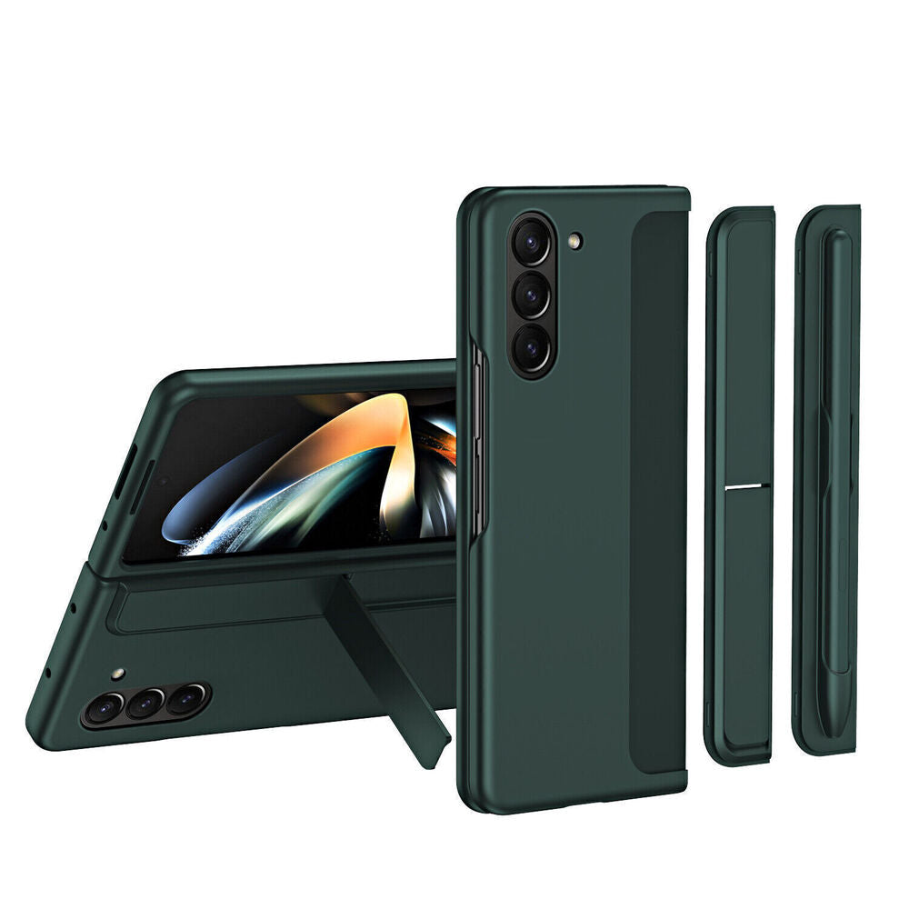 For Samsung Galaxy Z Fold 5 Fold 4 3 Rugged Bracket Stand Holder Case with S Pen