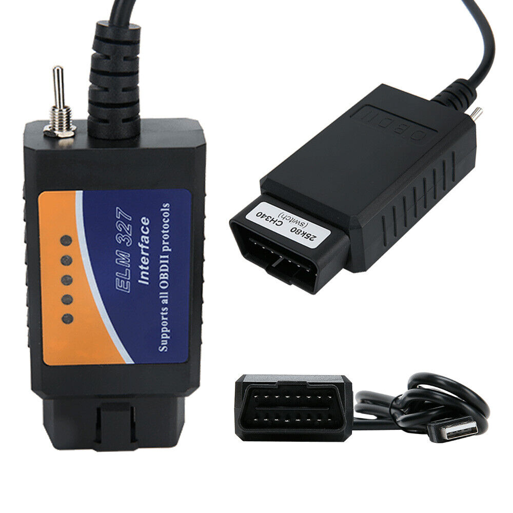 Obd2 Scanner Elm327 Usb Retrofit For Ford Elmconfig Latest Chip Hs-can Forscan