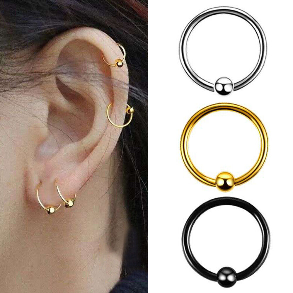 Septum Ring Nose Piercing Ring Helix Ear Hoop Nose Ring Body Jewelry Gothic Gift