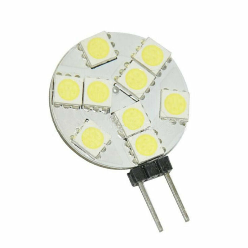 G4 5050 SMD 6/9/12 LED Car Boat Light Round Bulb Side-pins Lamp DC 12V