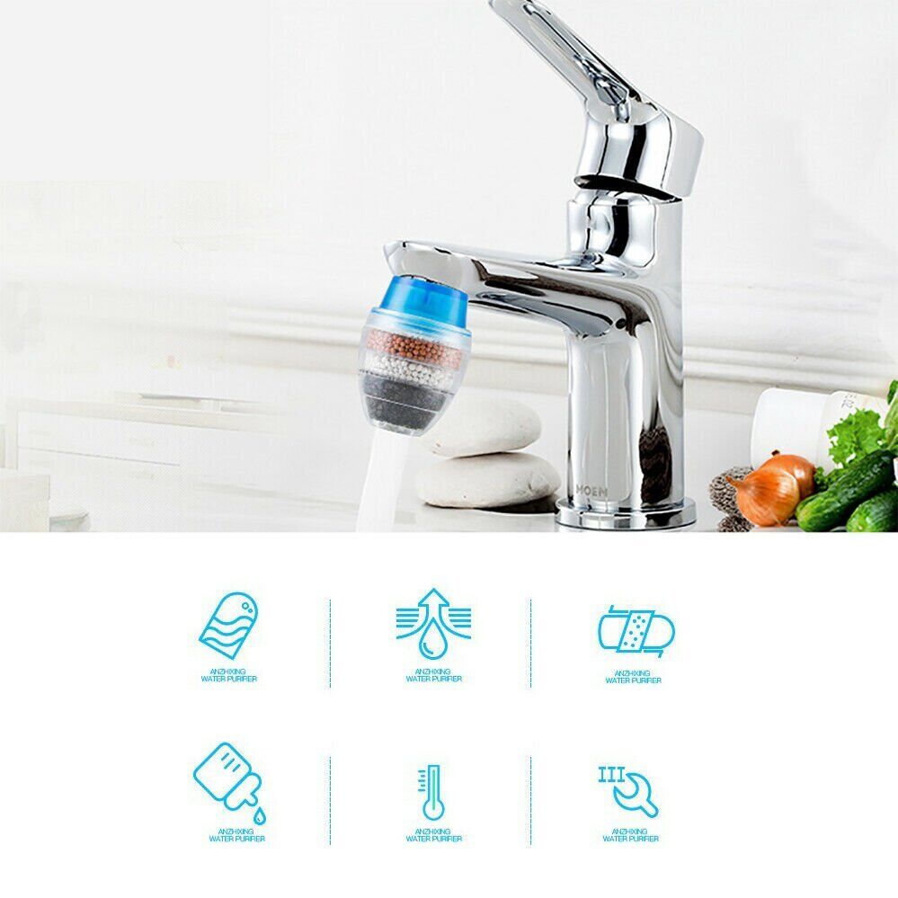 Kitchen Faucet Tap Water Coconut Carbon Clean Purifier Filter Cartridge Home