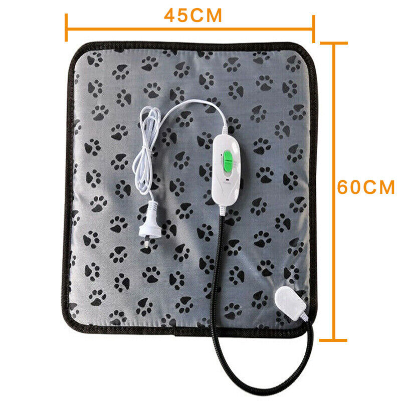 Pet Electric Heat Heated Heating Heater Pad Mat Blanket Bed Dog Cat Bunny