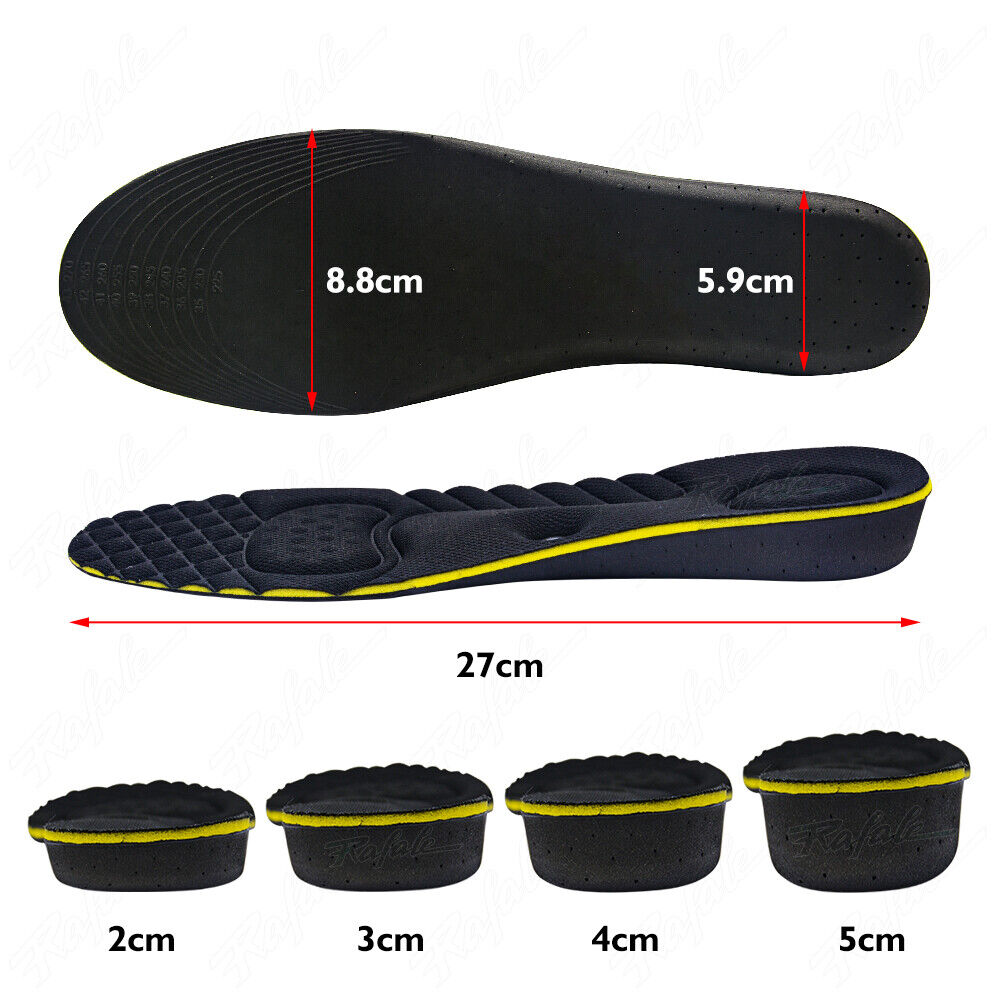 Memory Foam Insoles Inner Sole Insert Air Cushion Foot Shoe Pads Height Increase