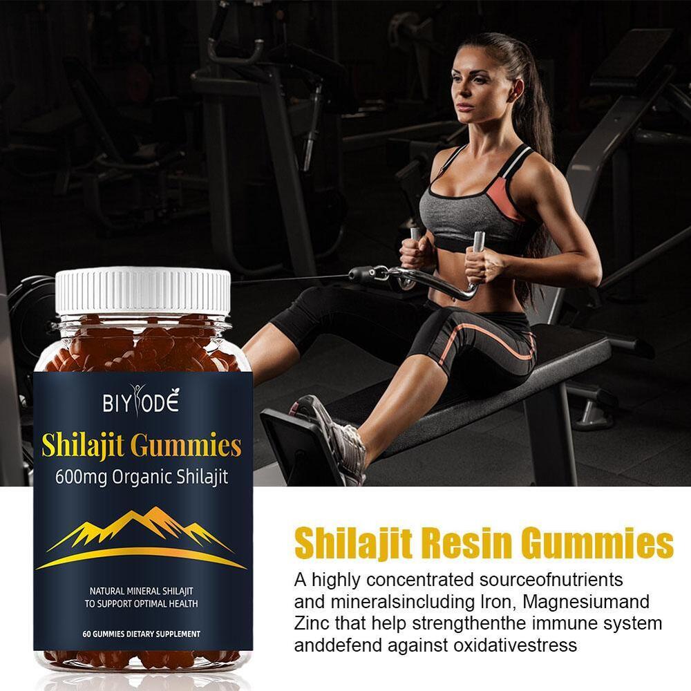 Shilajit Gummies Pure 100% Himalayan-Organic Shilajit Resin Natural Supplement