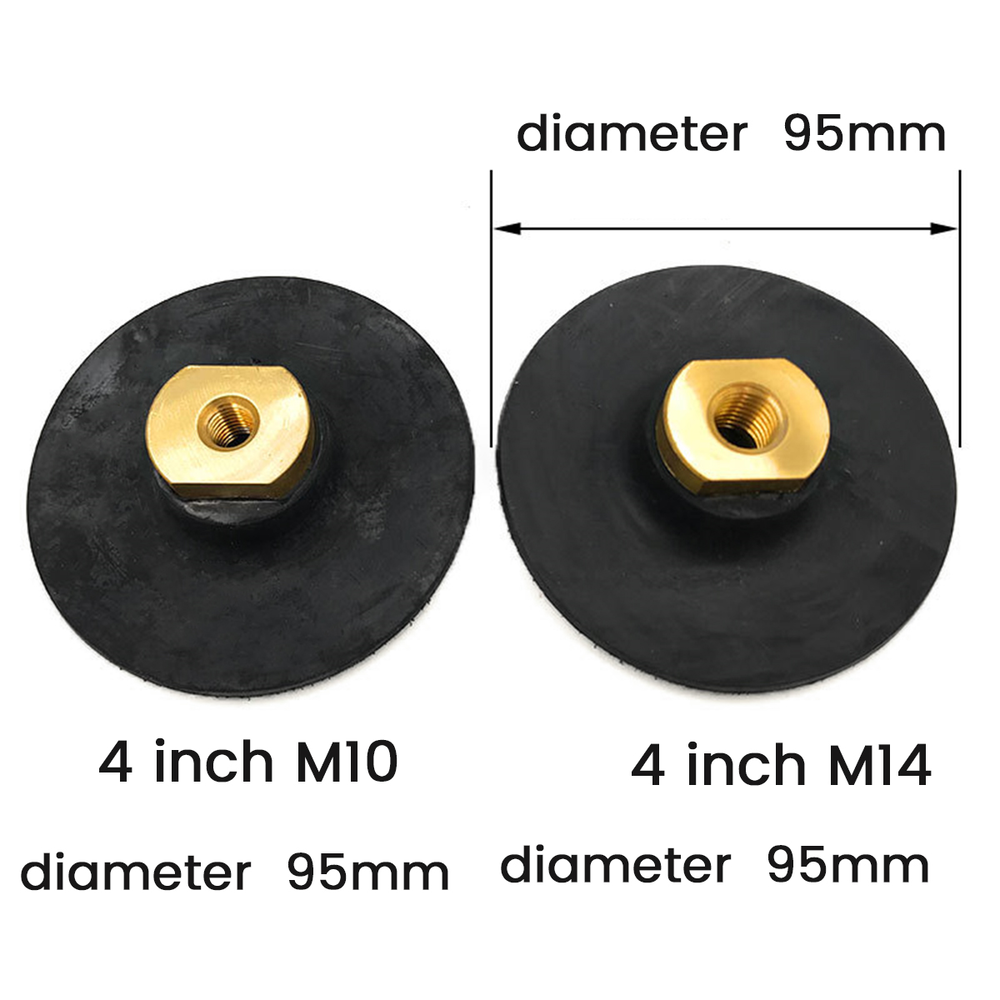 Rubber Backing Pad Polishing Grinding Disc Holder for Angle Grinder M104348