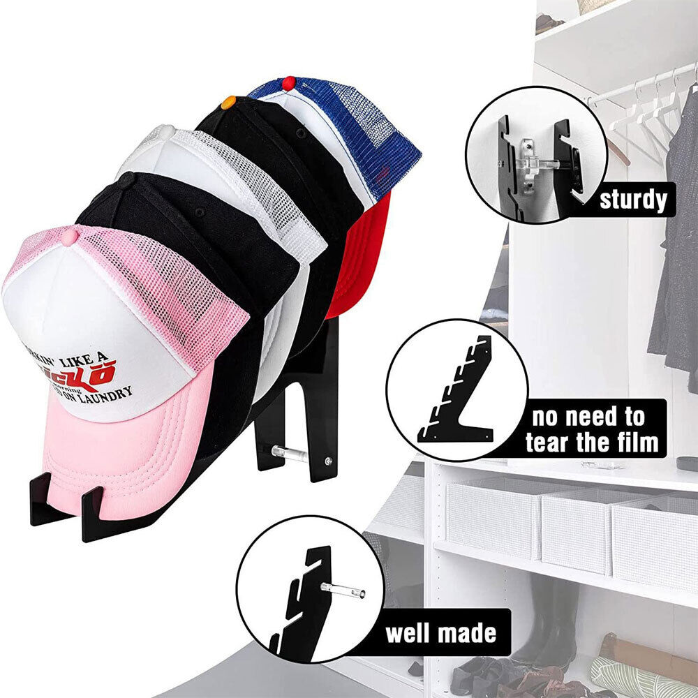 Baseball Caps Storage Freestanding HangLR Acrylic Hat Rack Display Stand Holder