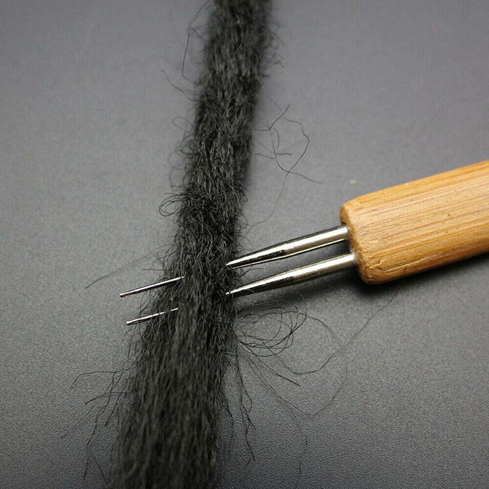 Bamboo Crochet Dreadlock Hook Needle Dread Tool Braiding Hair Maintenance Craft