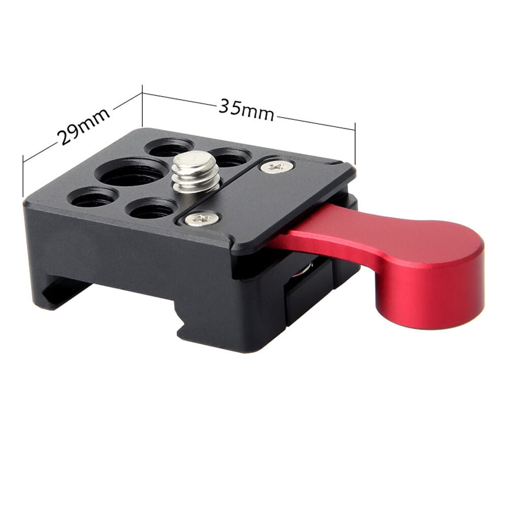 NICEYRIG Nato Rail Clamp Quick Release Mount with 1/4" 3/8" Threaded for Camera