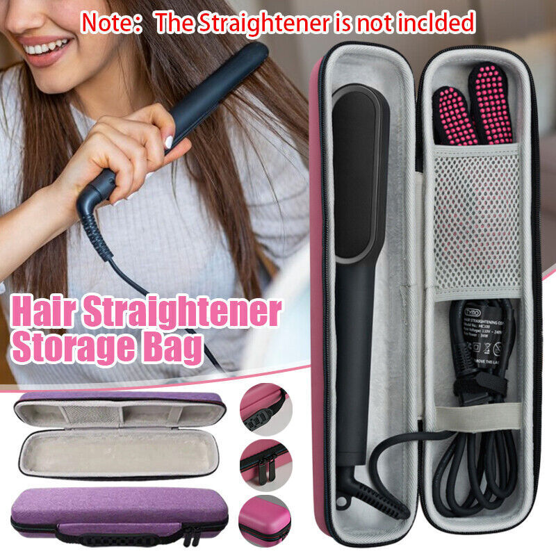 Hair Straightener Storage Bag Zipper Portable Hair Curler Travel Carrying Case