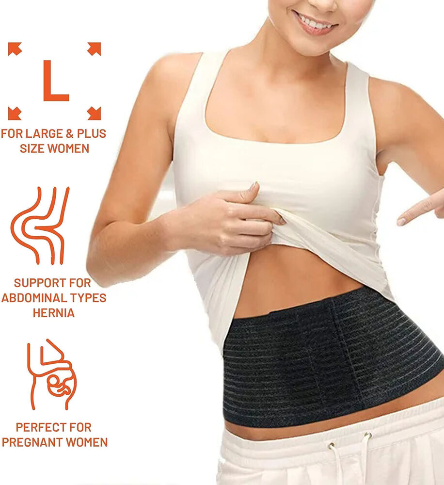 Umbilical Hernia Support Belt Abdominal Binder for Belly Button Hernias or Navel