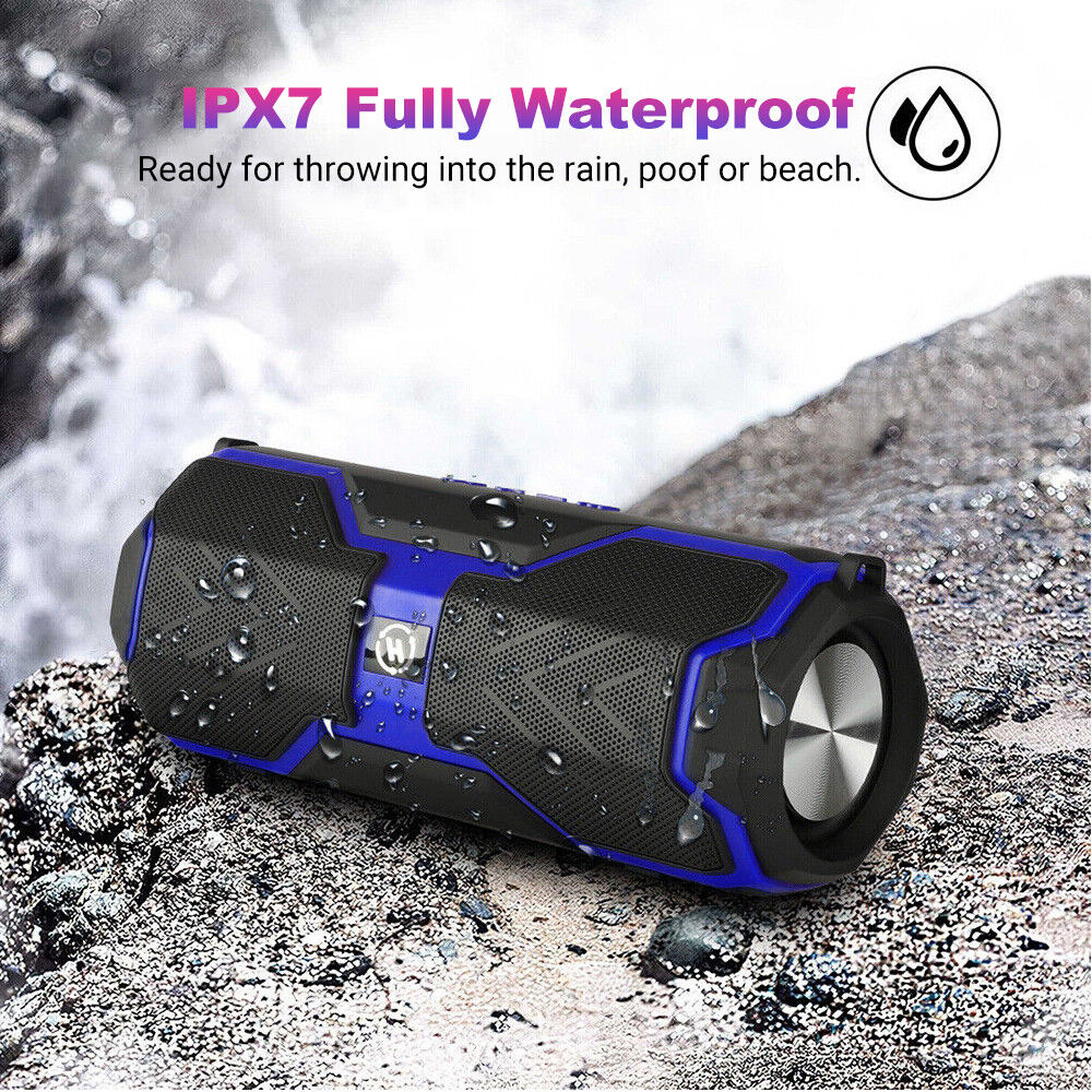 Portable Bluetooth Speaker 5.0 Wireless Powerful Stereo USB TF FM TWS Subwoofer