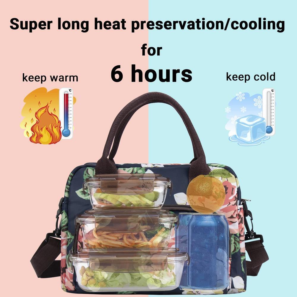 Insulated Lunch Bag Men/Women Cooler Bag Lunch Bag for Adults Meal Prep Bag