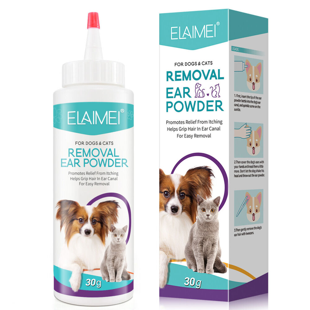 Pet Ear Fresh Ear Cleaner Powder for Dogs Cats Grooming Smell Remover Ears Care