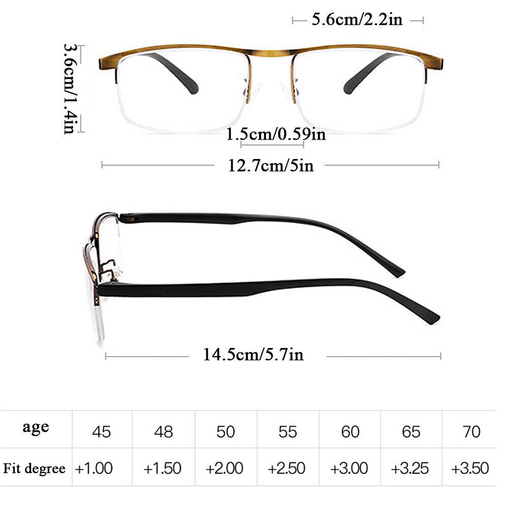 Progressive Multifocal Reading Glasses Anti-blue 1.0 1.5 2.0 2.5 3.0 3.5 4.0 ღ