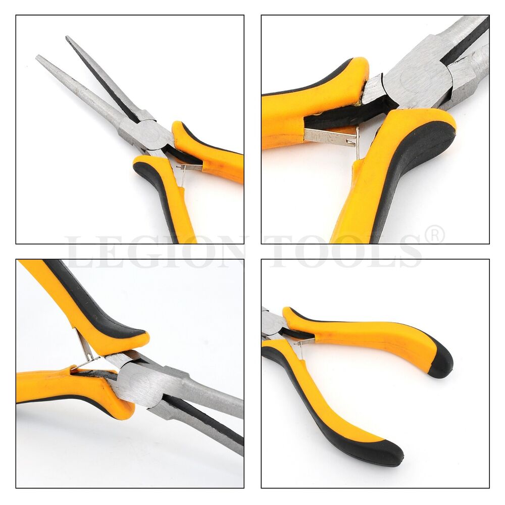 3pcs  6" Long Needle Nose Pliers Modeling Jewelery Wire Work Small Plier 150mm