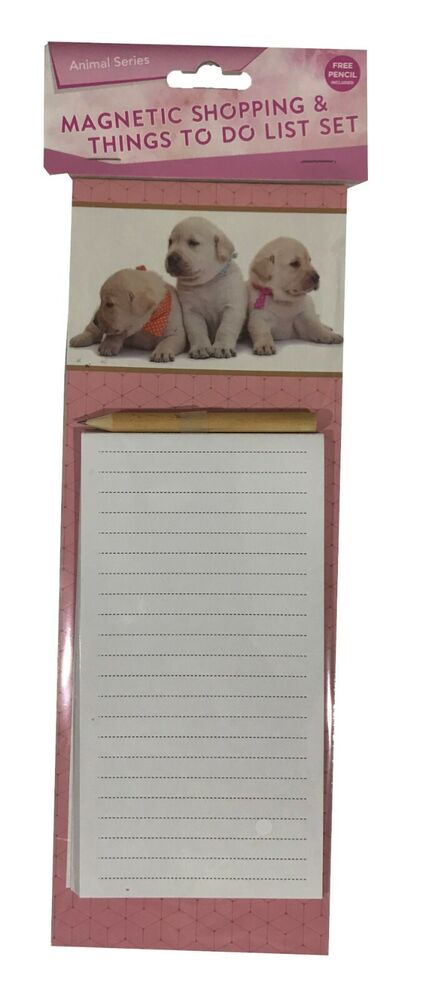 Magnetic Grocery Shopping List & To Do List Notes Notepad 40 Sheets with pencil