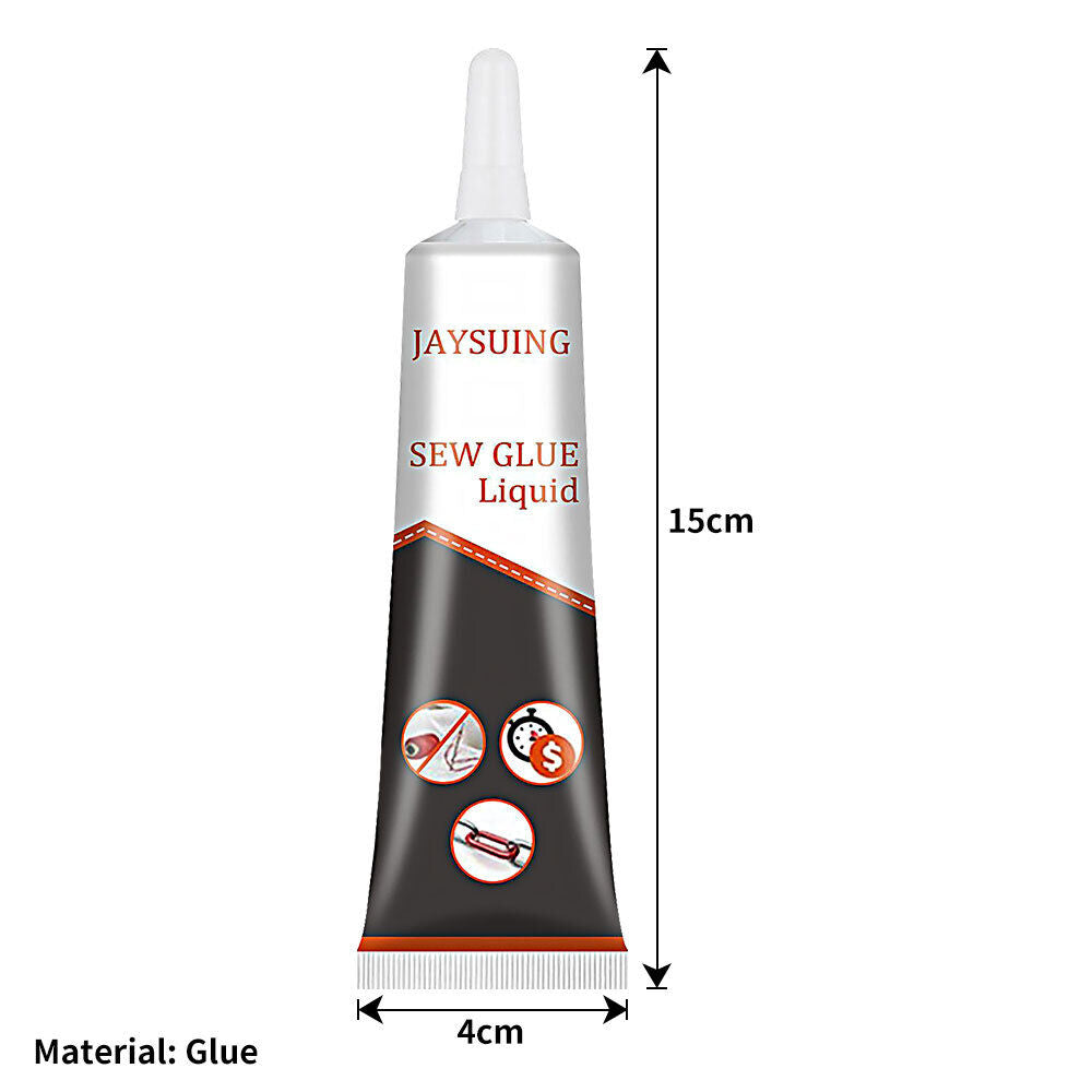 50ml Fabric Glue Permanent Waterproof Sew Glue Sewing Solution for Stitching