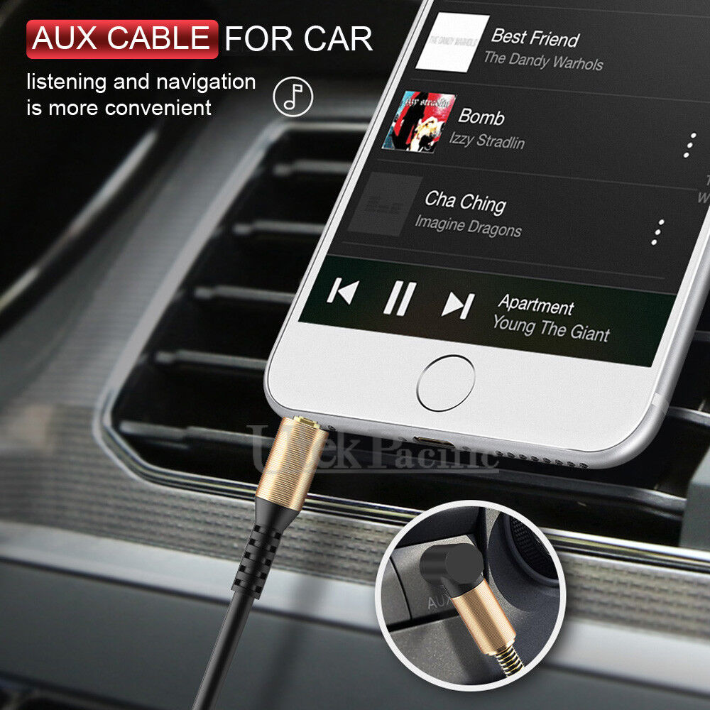 3.5mm AUX AUXILIARY CORD Male to Male Stereo Audio Cable for PC MP3 CAR