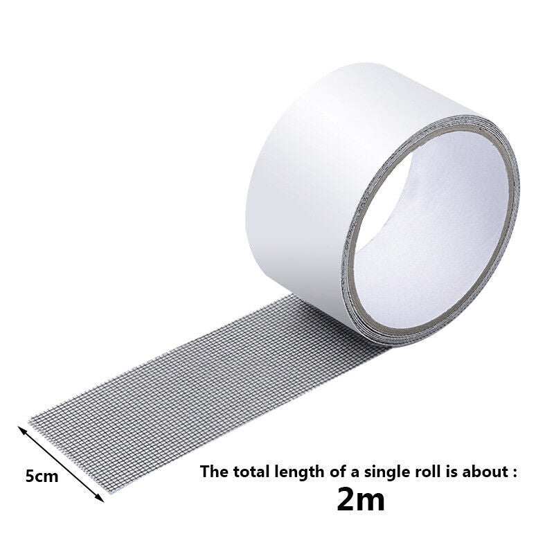 Window Screen Repair Tape Self-adhesive Net Door Fix Patch Anti-Insect Mosquito