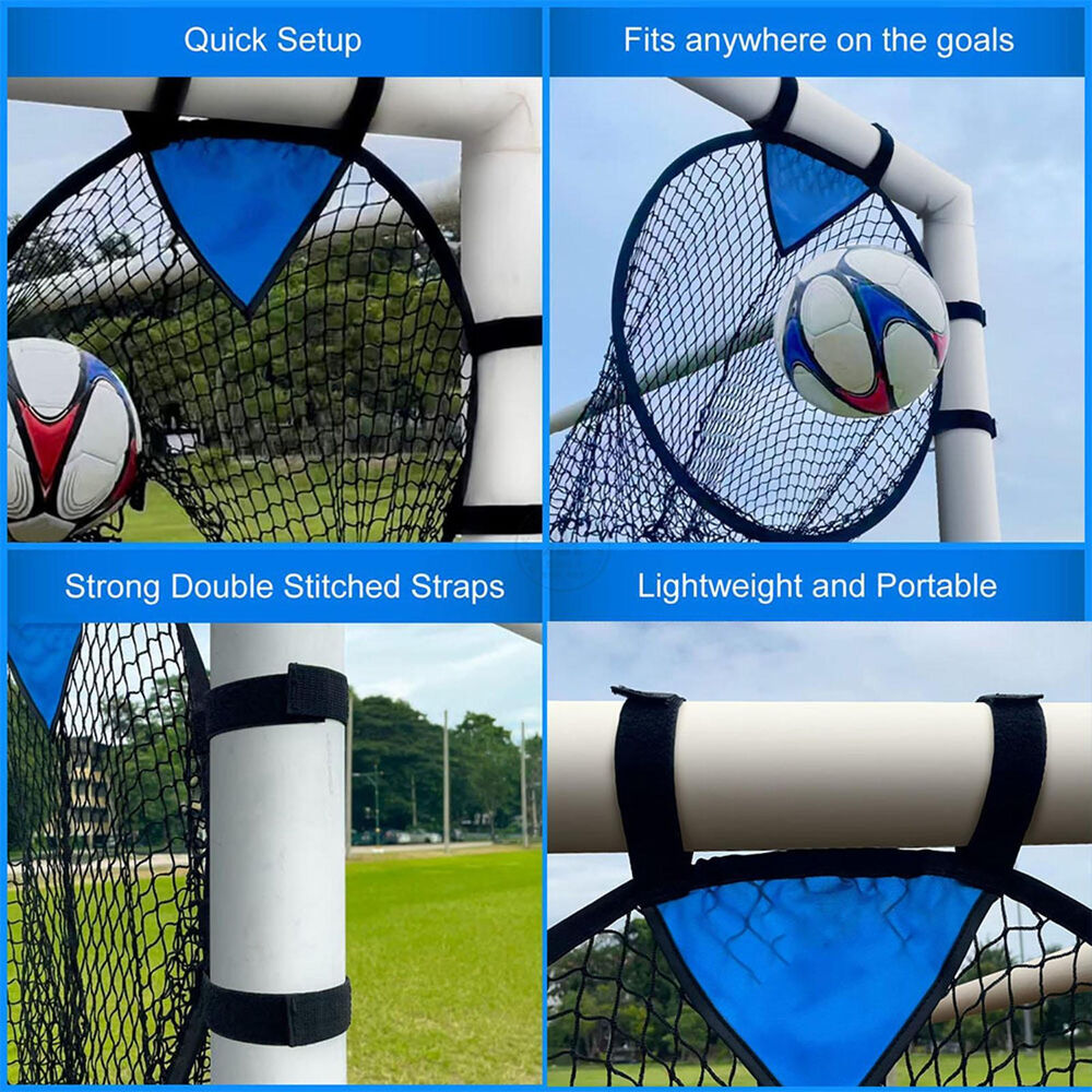 Football Net Outdoor Garden Football Goal Net Trainer Rebounder Set Soccer Ball