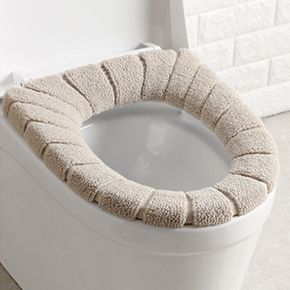 Warmer Mat Soft Bathroom Washable Pad Toilet Seat Cover Cushion Closestool Lid