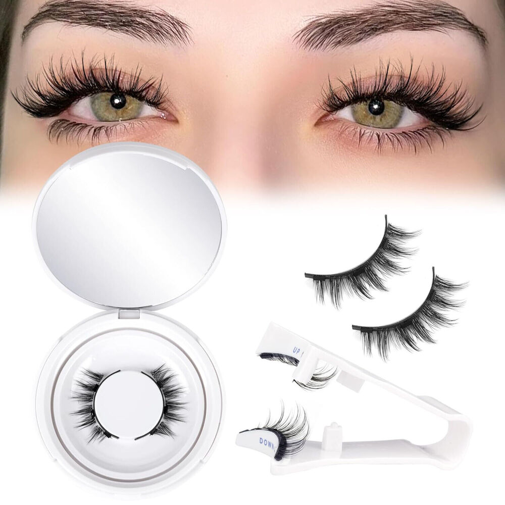 5D Reusable Natural Magnetic Eyelashes with Applicator No Glue Needed Lashes Kit